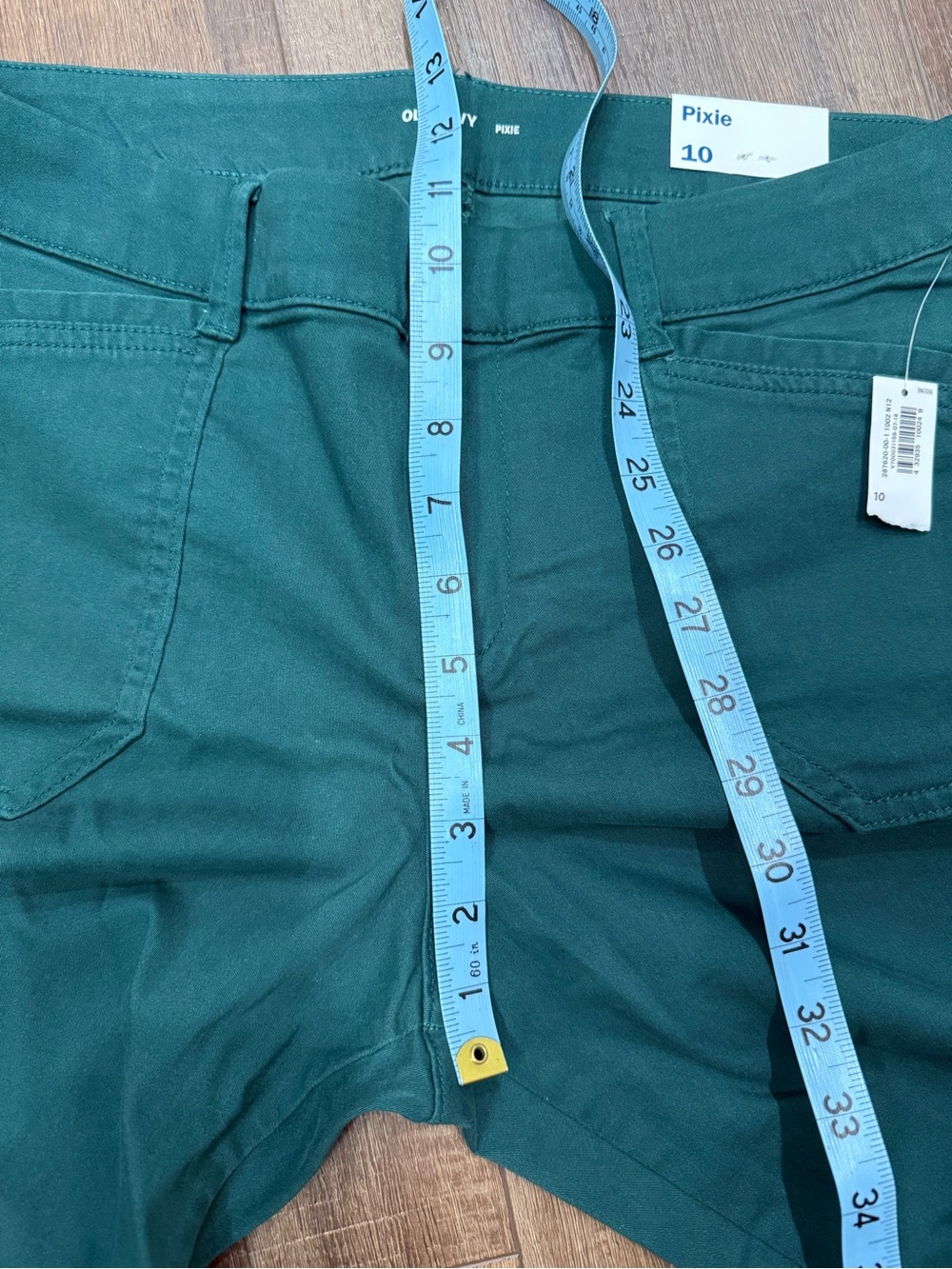 NWT old navy pixie ankle pants green size 10 - Picture 6 of 9